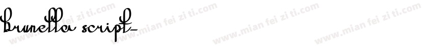 brunella script字体转换